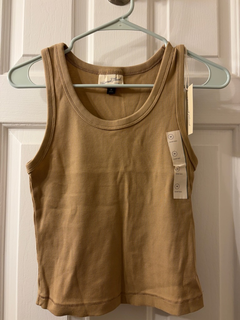 Universal Thread Ribbed Tank Top - Camel